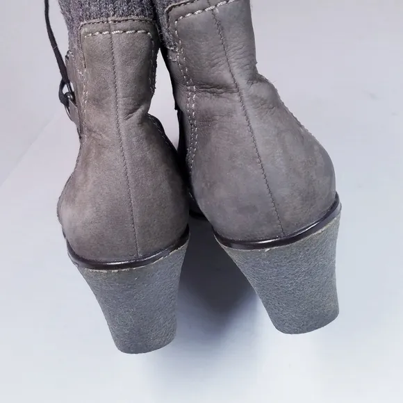 Gabor | Suede Wedge Ankle Boots, Brown size 9