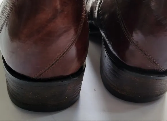 Gavel Eel Skin Exotic Leather Cowboy Western Boots Embroidered Scroll