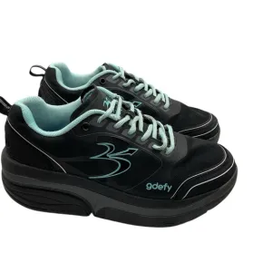 Gdefy  Women's midnight walk Black and Mint Athletic Shoes