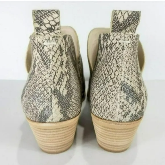 Genuine leather Snake skin booties Nordstrom NIB
