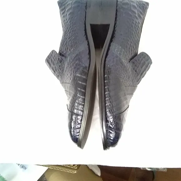 Genuine Snake Giorgio Brutini ShoesLeather Navy Blue Sz. 8W Style 155623 Nwot
