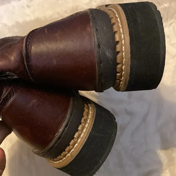 Georgia Boot Mens Giant Wellington Pull On Work Boot Brown Leather G4274