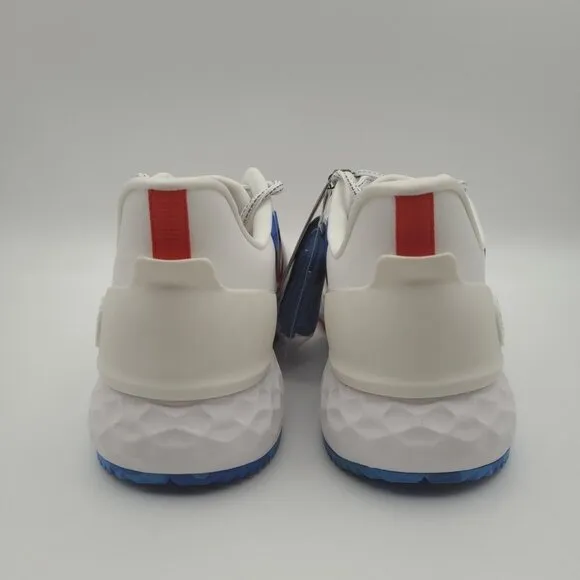 G/Fore Striped Quarter G MG4  Men's Size 12 White Red Blue Golf Shoes G4MS23EF28