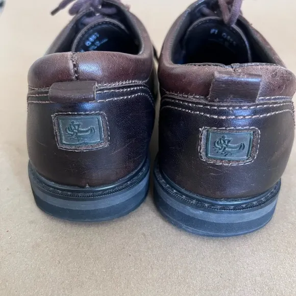 G.H.Bass &amp; Co Men’s Genuine Leather Brown Leather Lace Up Shoes F1 Q855 Size 10D
