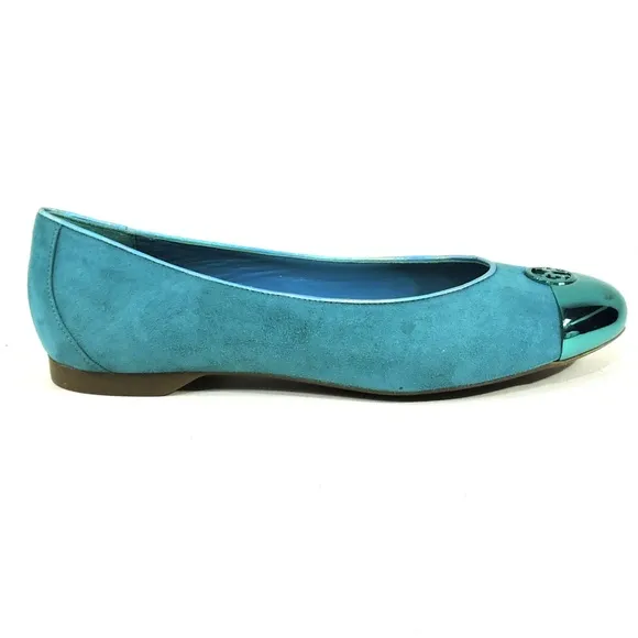 GIANMARCO LORENZI 🇮🇹 WOMEN'S BLUE SUEDE FASHION BALLET
