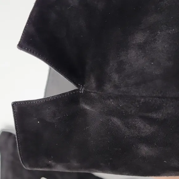 Gianvito Rossi Black Suede Knee High Boots 39.5