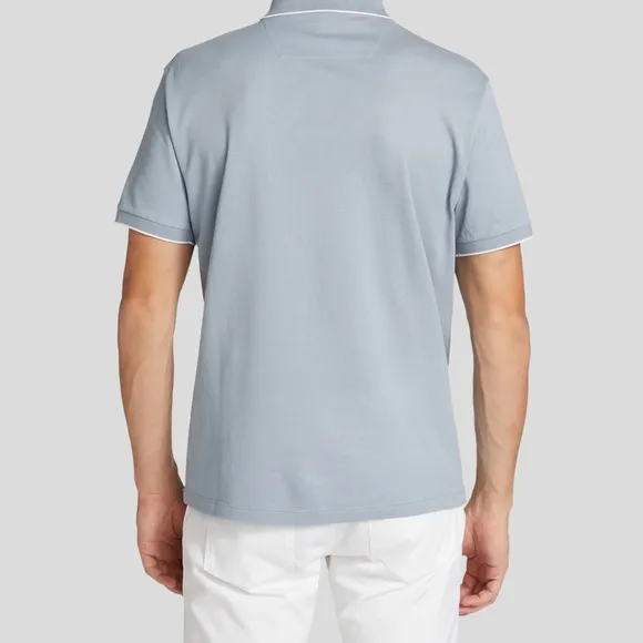 🆕👕Giorgio Armani Cotton Polo Shirt Size: 56 Color: Blue/White