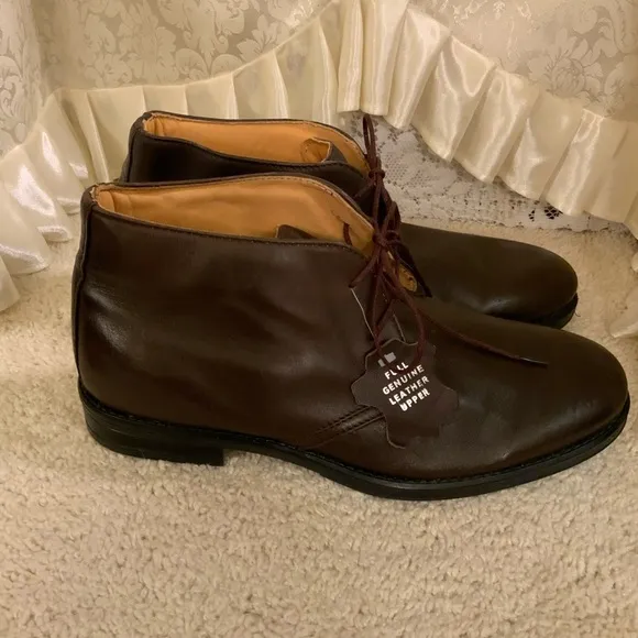 GIORGIO BRUTINI MENS CHUKKA FULL GENUINE LEATHER BOOTS