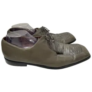 Giorgio Brutini Private Collection Men's Grey Snake Oxford Skin Shoes Sz 15