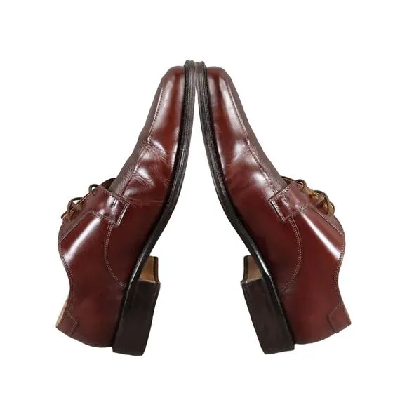 Giorgio Brutini Shoes Mens 12 Oxford Chukka Dress Classic Leather Lace Up Brown