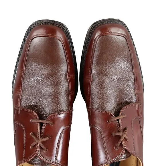 Giorgio Brutini Shoes Mens 12 Oxford Chukka Dress Classic Leather Lace Up Brown