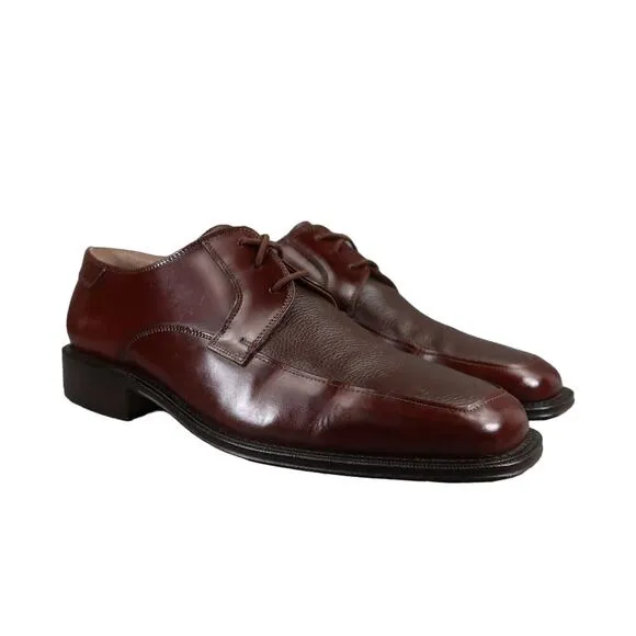 Giorgio Brutini Shoes Mens 12 Oxford Chukka Dress Classic Leather Lace Up Brown