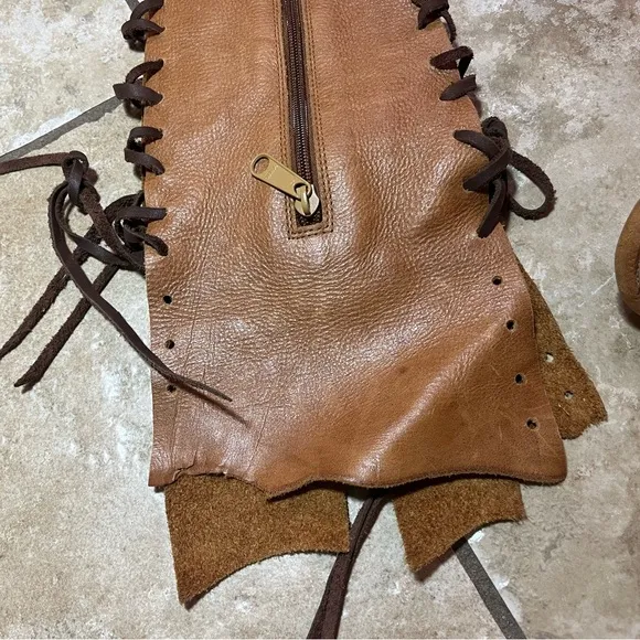 Gipsy Dharma Knee High Genuine Leather Boots Size US 7/8