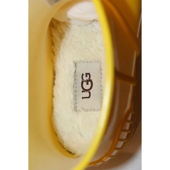 Girl's Boots UGG‎ Kids Drizlita Glitter Youth Sz 4 Yellow NEW