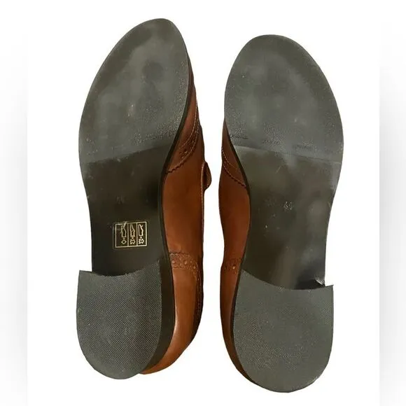 GIROTTI leather Oxford dress shoes 41 loafers slip on
