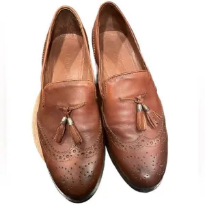 GIROTTI leather Oxford dress shoes 41 loafers slip on