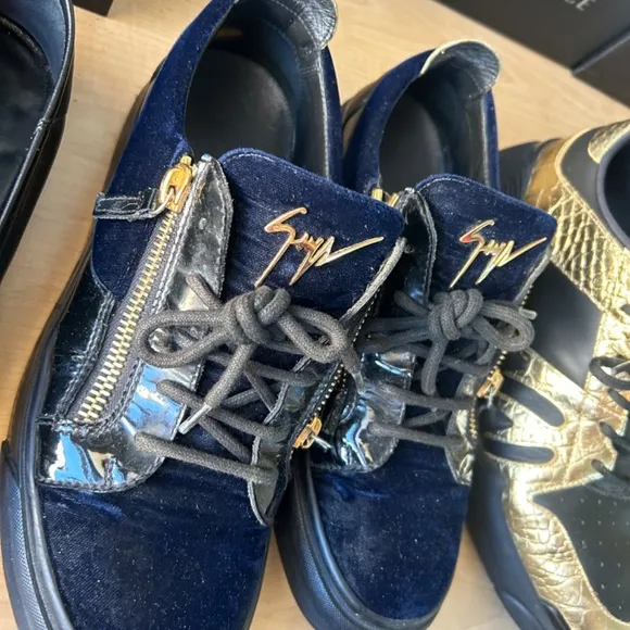 Giuseppe Zanotti Suede Zip Sneakers