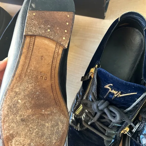 Giuseppe Zanotti Suede Zip Sneakers