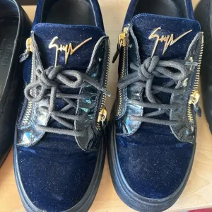 Giuseppe Zanotti Suede Zip Sneakers