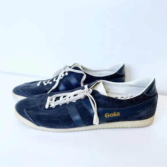 Gola Men's CMA 153 Bullet Suede Blue Classic Harrier Sneaker Size 11