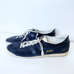 Gola Men's CMA 153 Bullet Suede Blue Classic Harrier Sneaker Size 11
