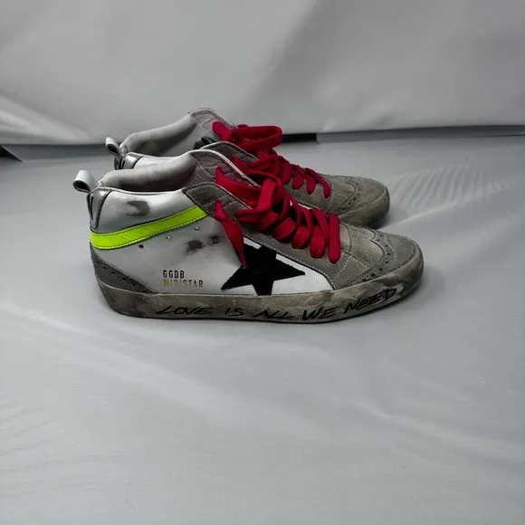 Golden Goose Deluxe Brand Sneakers - White, Pink and Neon