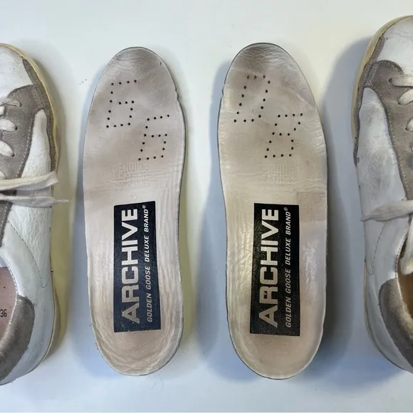 Golden Goose GGDB Archive Leather Sneakers Size 36