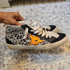 Golden Goose Leopard Midstar Sneakers