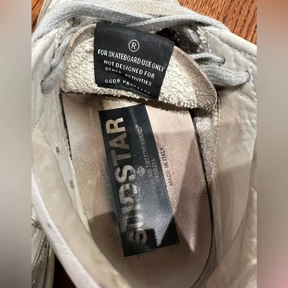 Golden Goose Mid Leopard Print Sneakers with silver Star
