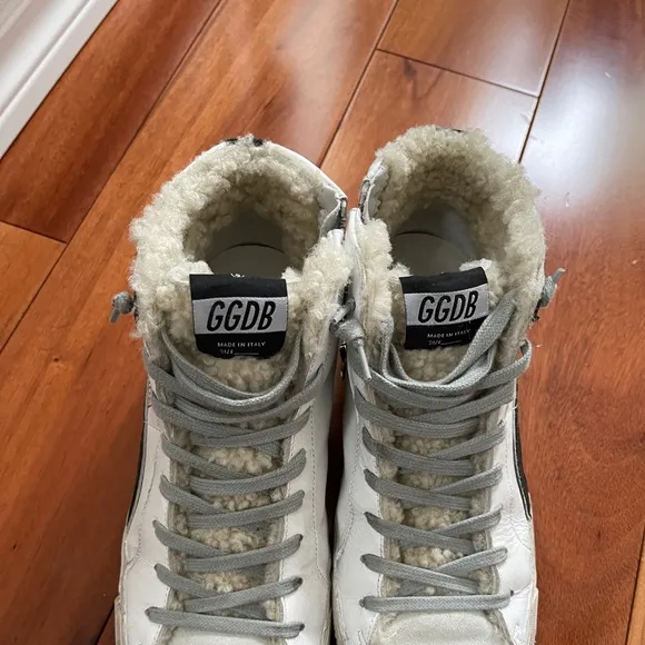 Golden Goose Slide Shearling Sneakers