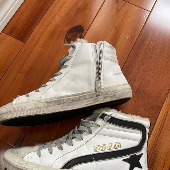 Golden Goose Slide Shearling Sneakers