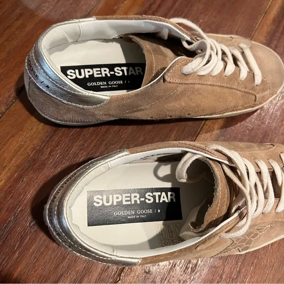 Golden Goose Super-Star Ladies Suede Sneakers Size 38