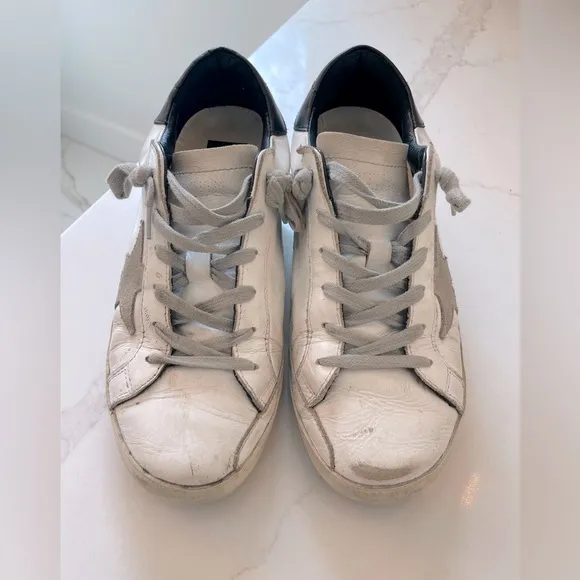 Golden Goose Women's mixed leather white Sneakers