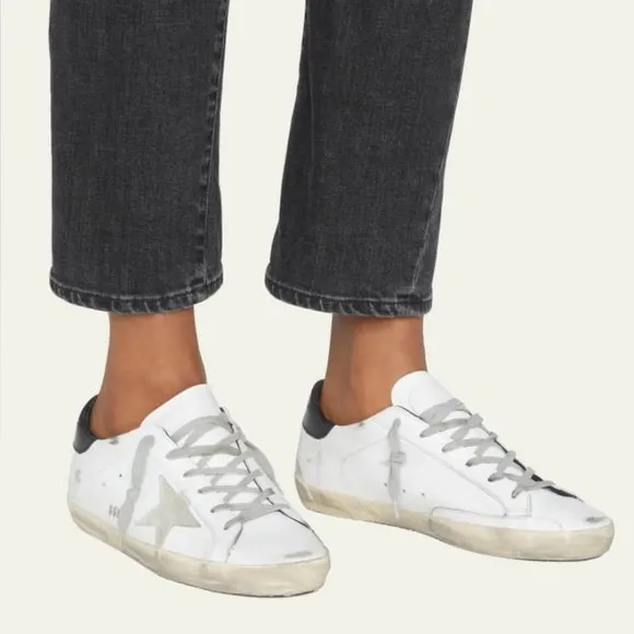 Golden Goose Women's mixed leather white Sneakers