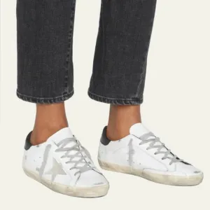Golden Goose Women's mixed leather white Sneakers