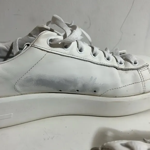 Golden Goose Women's White and Black Sneakers Size 44