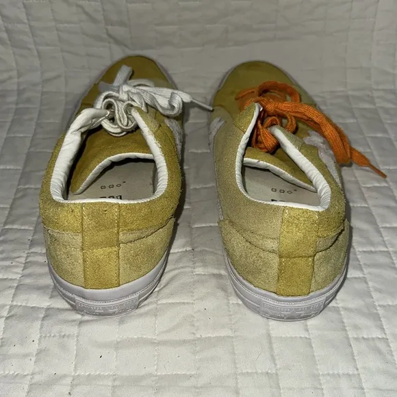 Golf Le Fleur x One Star Ox 'Solar Power' Yellow and White Suede Sneakers 10