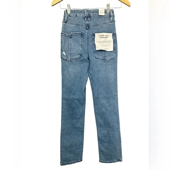 GOOD AMERICAN Good Straight Split Pocket Jeans