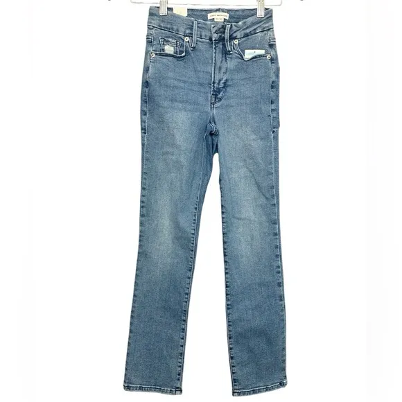 GOOD AMERICAN Good Straight Split Pocket Jeans