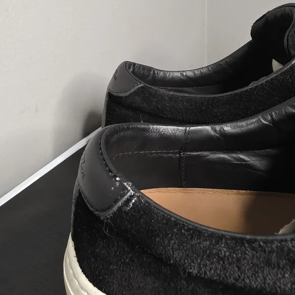 Good Man Brand Legacy Lo Top Men's 10 Black Suede/Vachetta Leather Trim Sneakers
