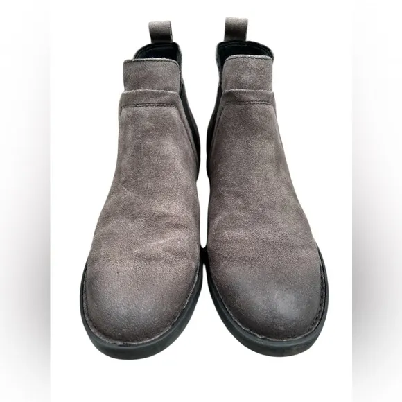 Gray Suede Born Boots