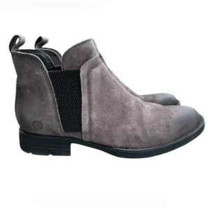 Gray Suede Born Boots
