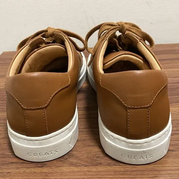Greats Brooklyn Royale Cuoio Italian Mens Brown Leather Sneaker/Shoes. Size 12.