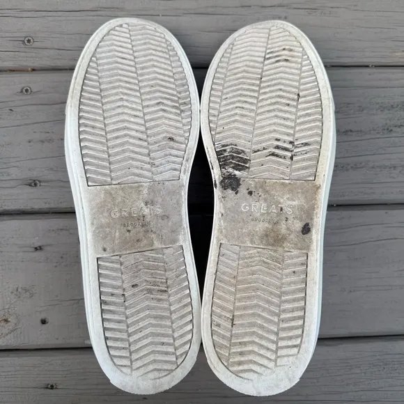 GREATS Royale Gray Leather Sneakers size 13