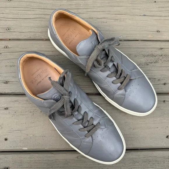GREATS Royale Gray Leather Sneakers size 13