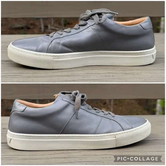 GREATS Royale Gray Leather Sneakers size 13