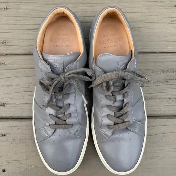 GREATS Royale Gray Leather Sneakers size 13