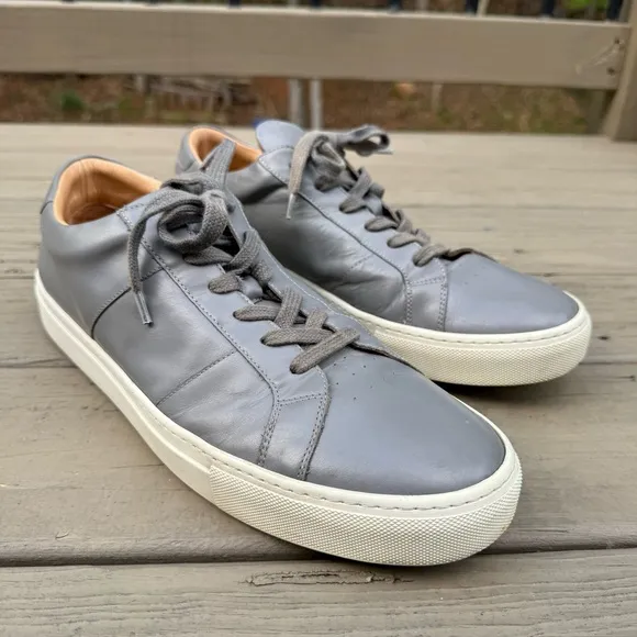 GREATS Royale Gray Leather Sneakers size 13