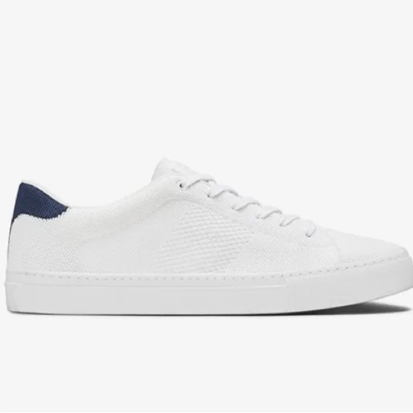 Greats The Royale Knit White Navy Sneakers Shoes 13 Preppy Academia Tenniscore
