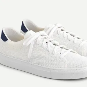 Greats The Royale Knit White Navy Sneakers Shoes 13 Preppy Academia Tenniscore